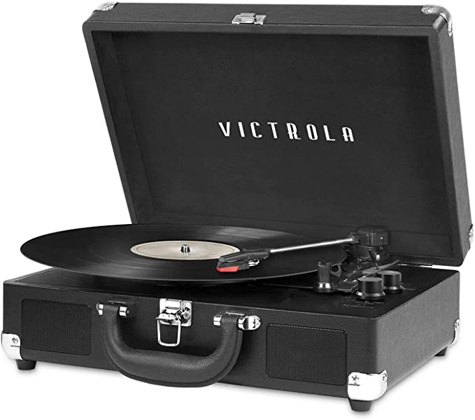 Victrola Vintage 3-Speed Bluetooth Portable Suitcase Record Player