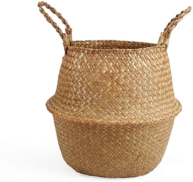 Woven Seagrass Belly Basket 