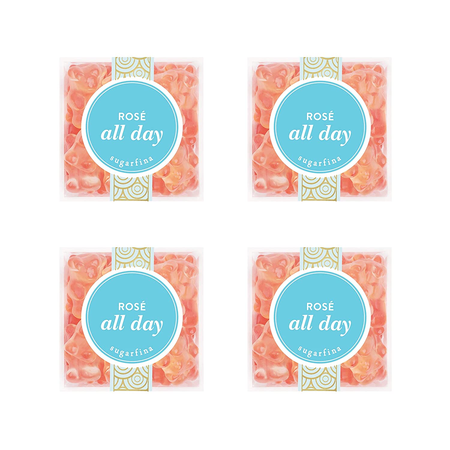 Sugarfina Rosé All Day Bears Candy Cube (Pack of 4)