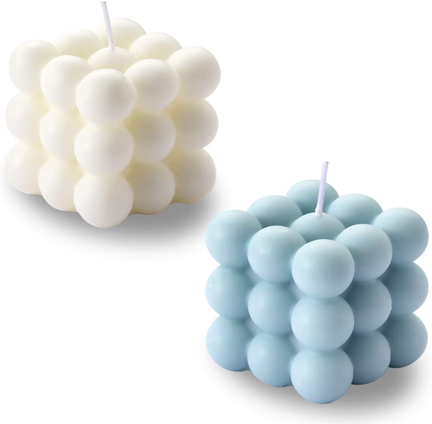 Cube Soy Bubble Candles (2pk)