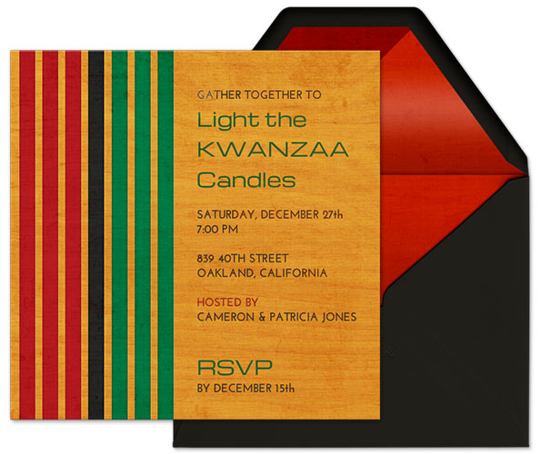 Evite Kwanzaa Invitation