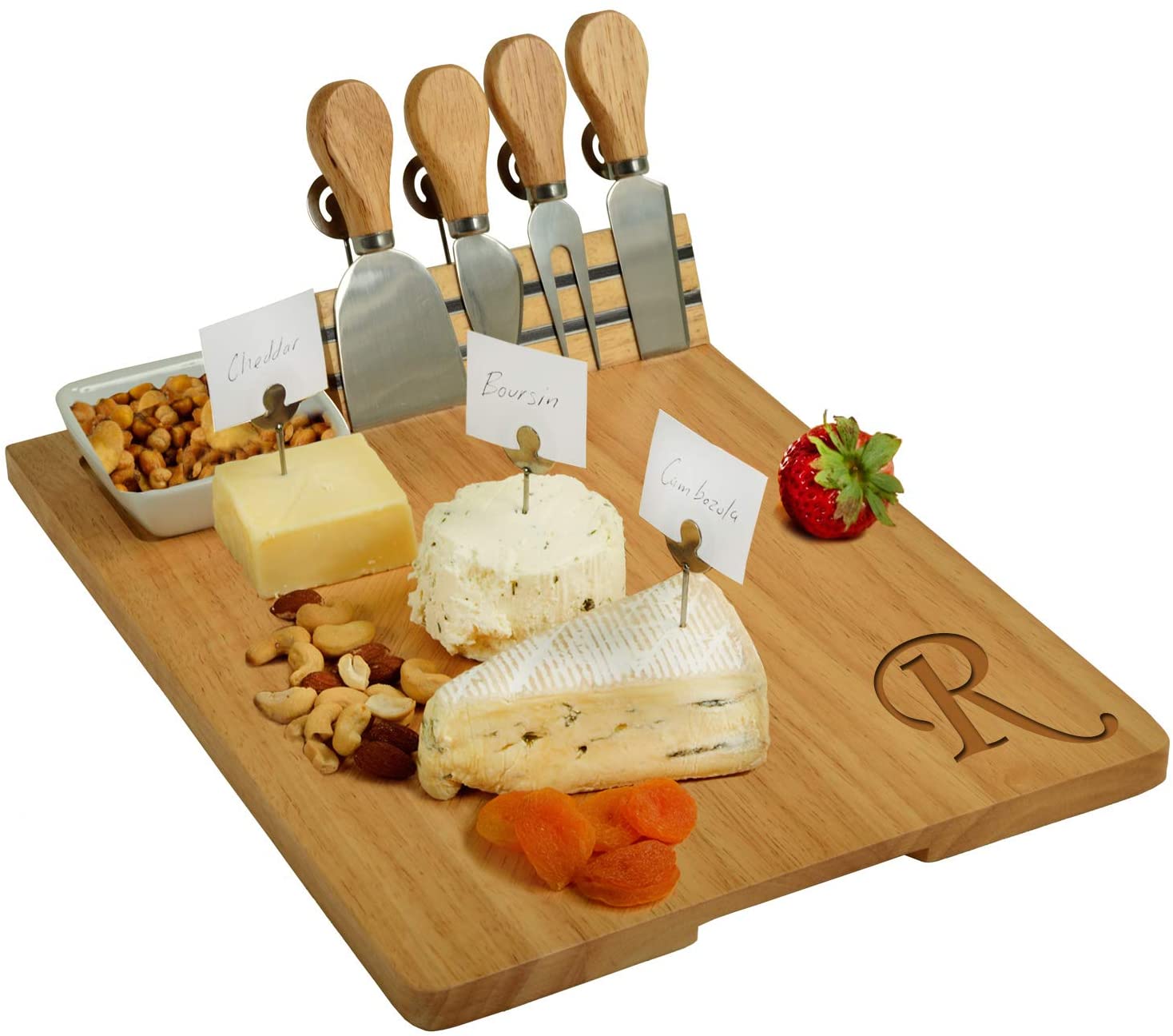 Personalized Engraved Hardwood Board for Cheese