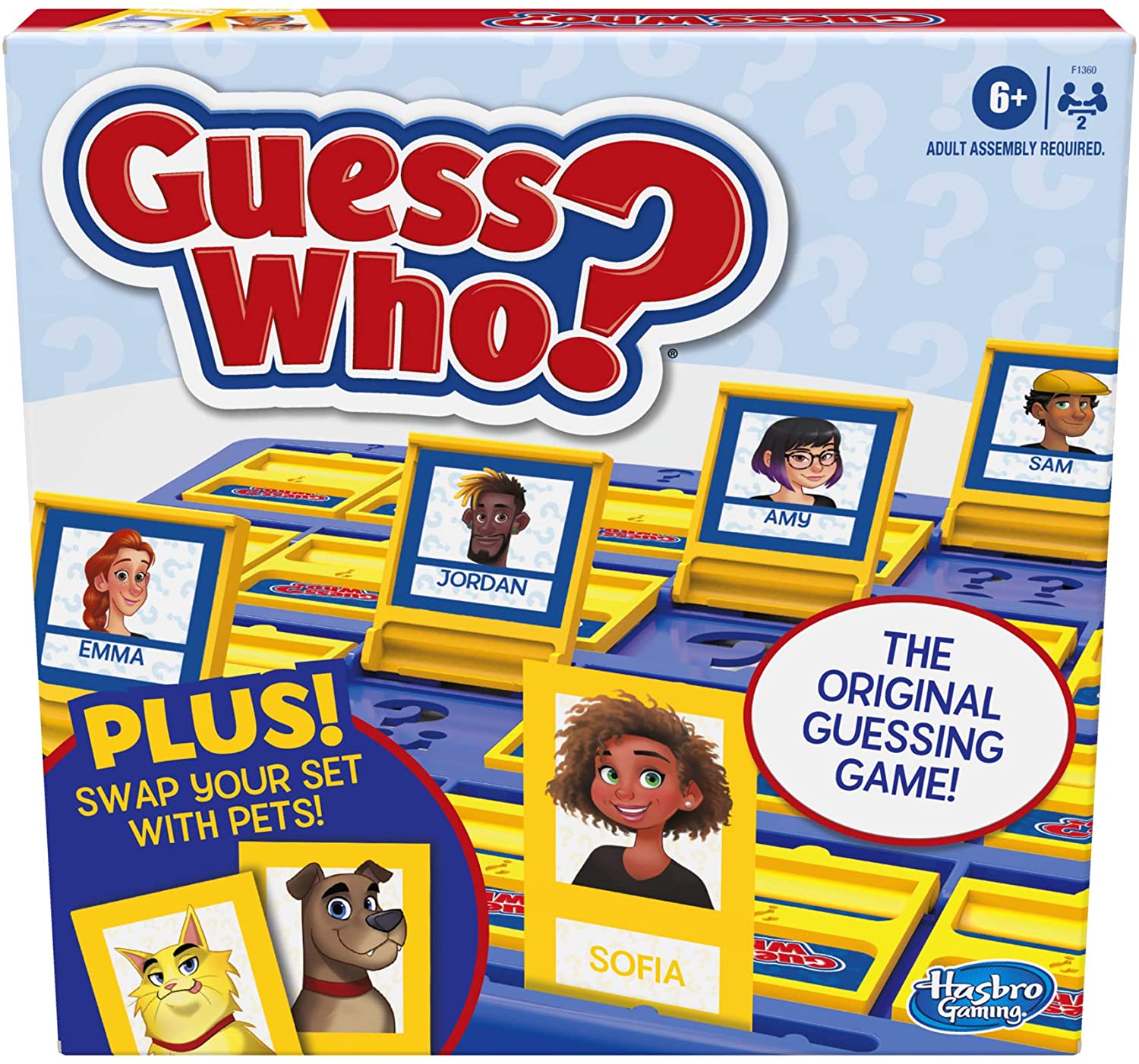 Guess Who? Board Game with People and Pets