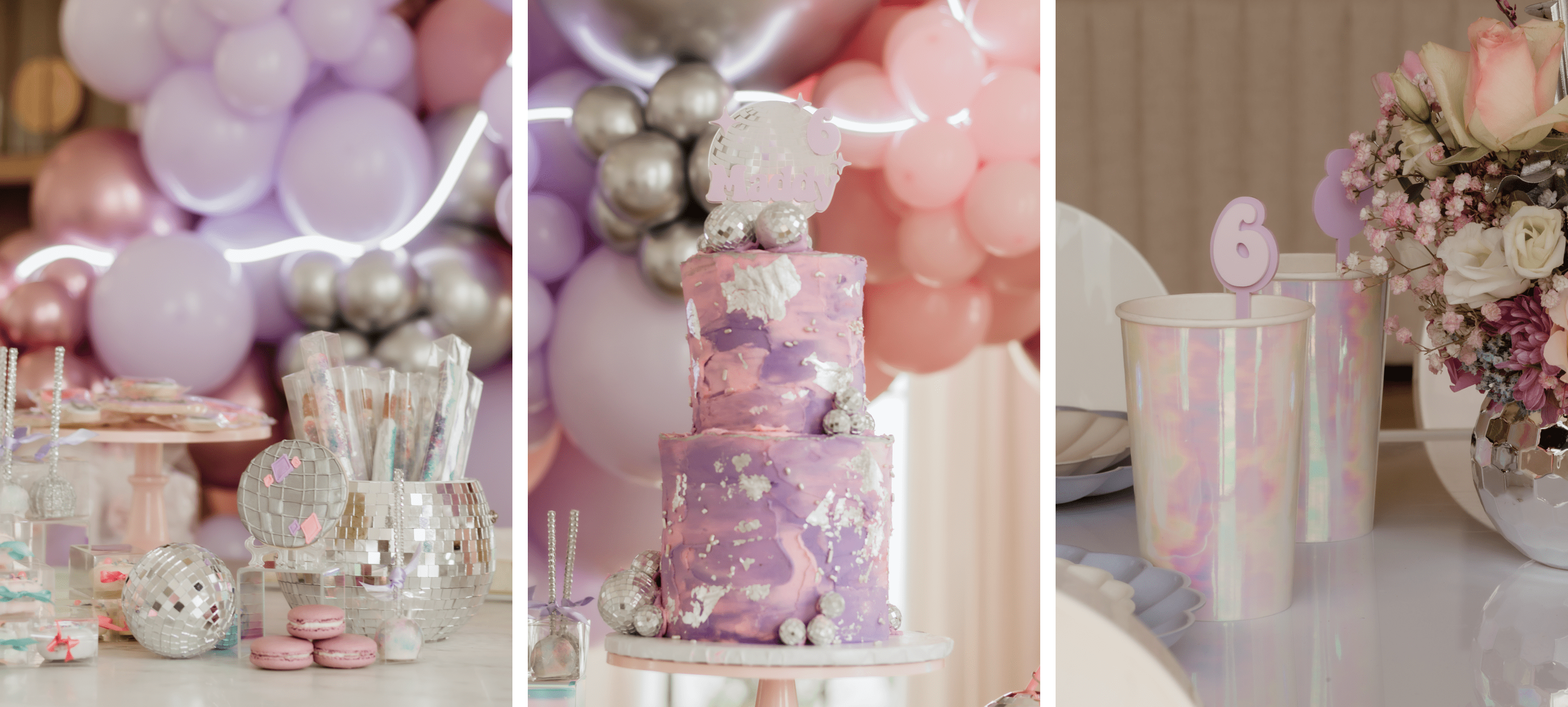 Images of the dessert table.