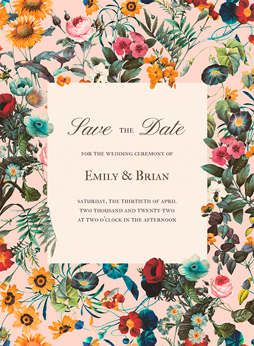 Love in Bloom (Save the Date)