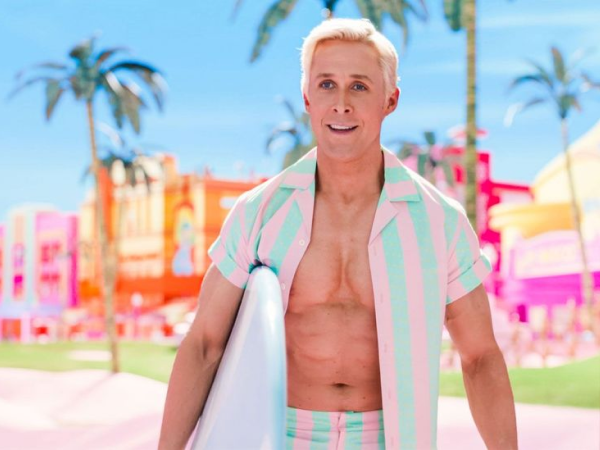 Ryan Gosling dressed as Ken